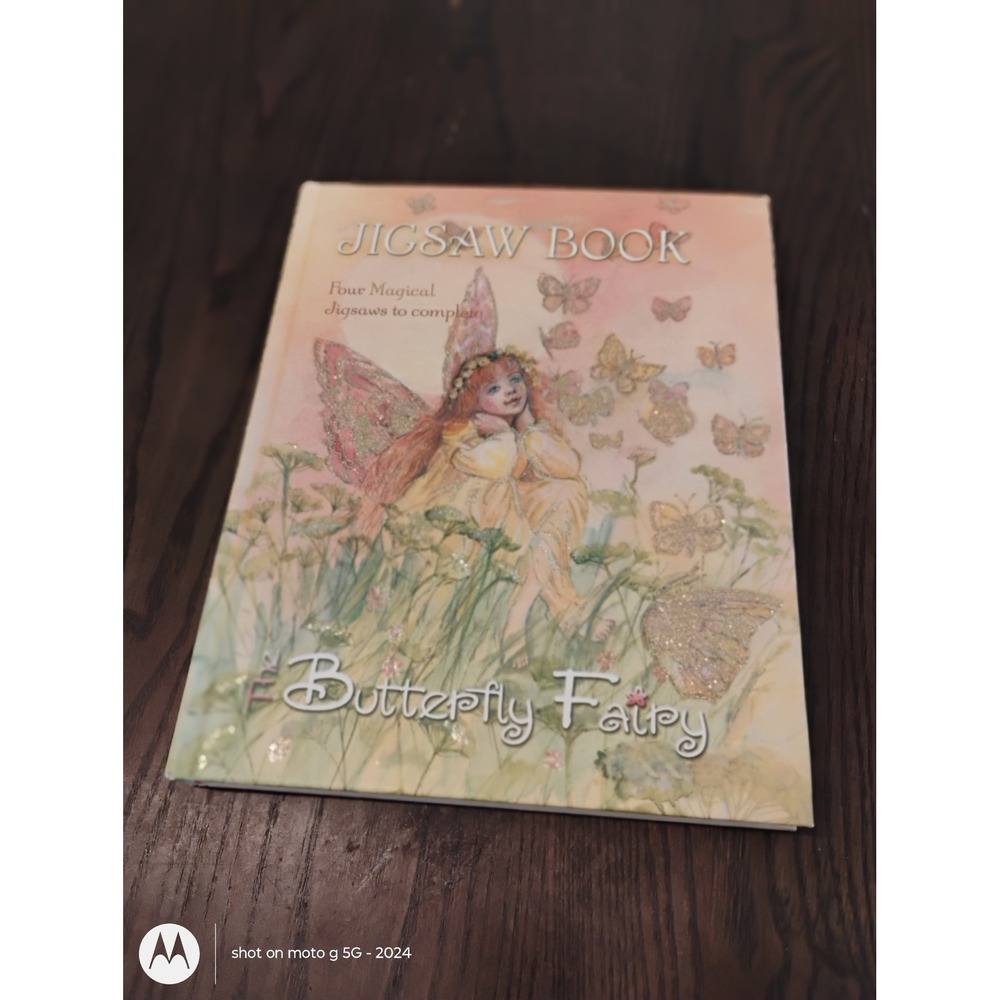 The Butterfly Fairy Jigsaw Book Four Magical Puzzles Glitter Cover Hardcover